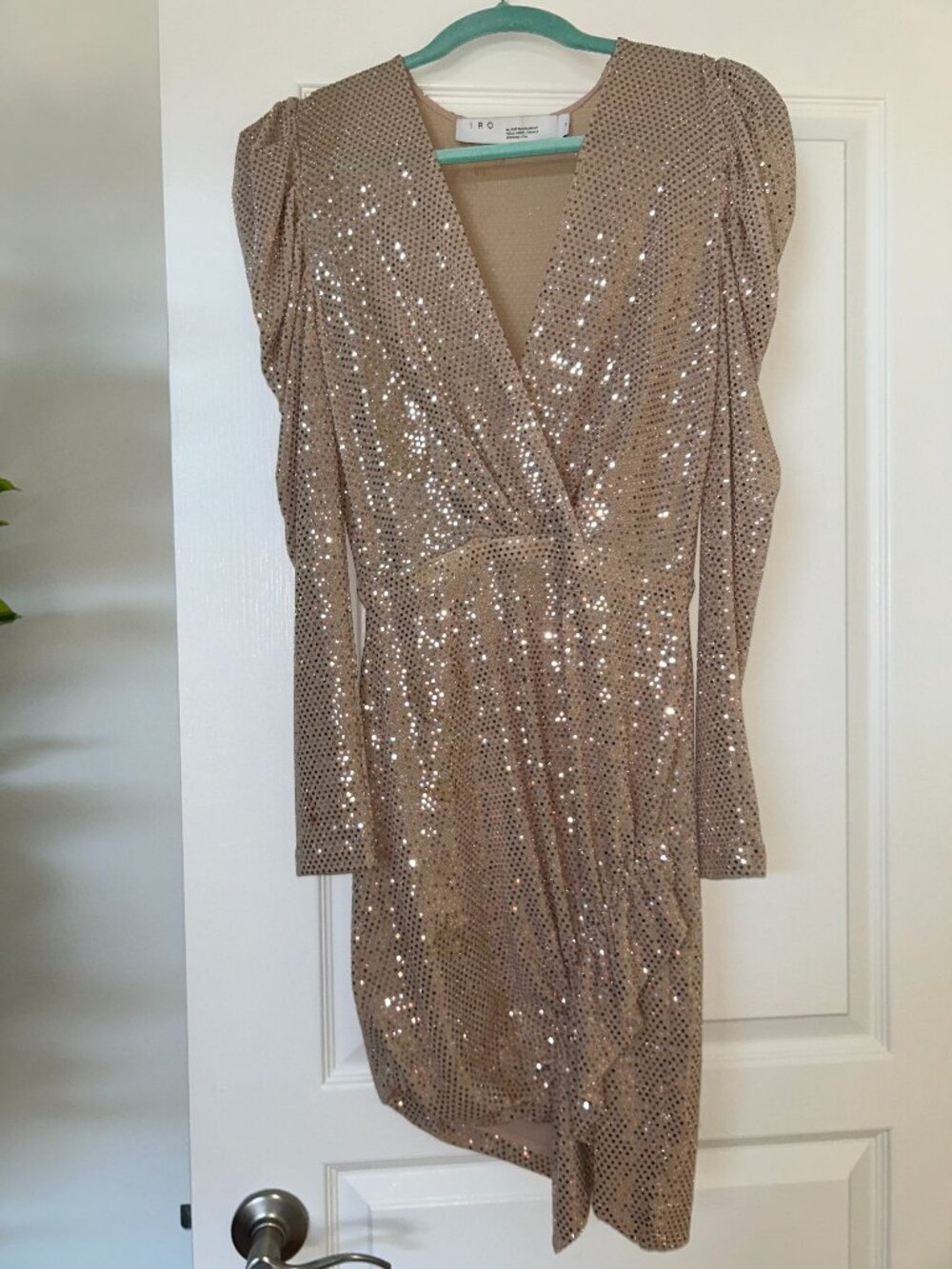 Revolve Sparkly Light Pink Midi Dress